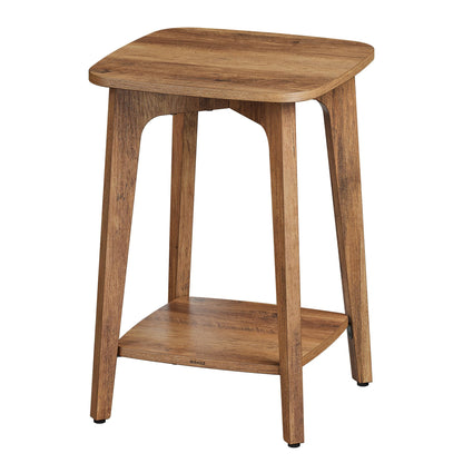 VASAGLE Side Table, 2-Tier Small Square End Table, Nightstand